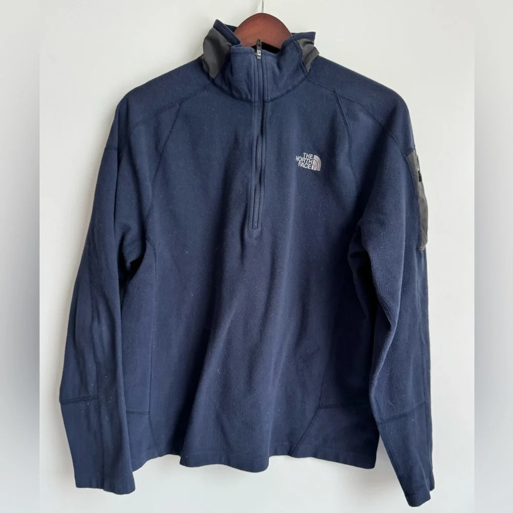 THE NORTH FACE RDT 100 1/2 ZIP‎ MEN Medium Abby Blue Grey Gorpcore Fleece
